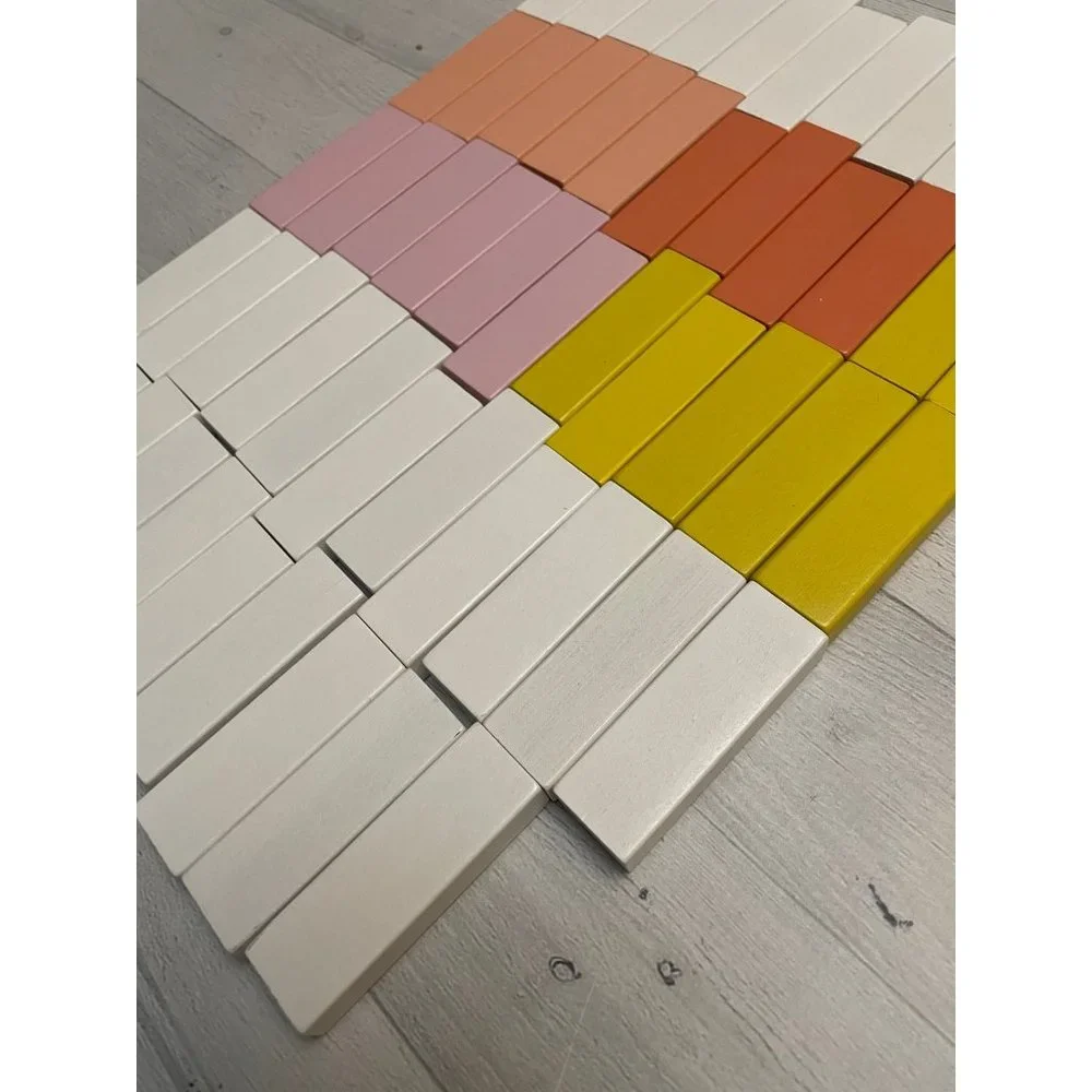 Wooden Bricks Toys Pastel‎ Montessori Building Blocks
